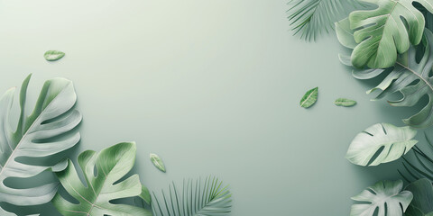 A green leafy background with a few leaves on it