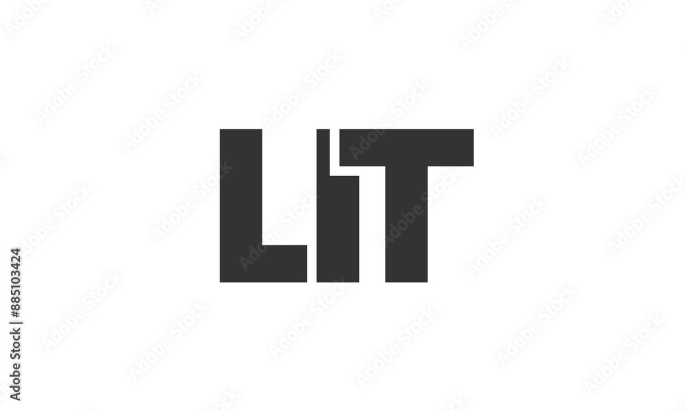Poster lit logo design template with strong and modern bold text. initial based vector logotype featuring s
