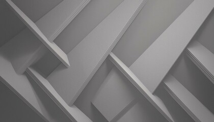 Naklejka premium Gray abstract geometric shape on paper background with copy space image. 