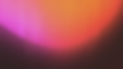 Grainy gradients texture as background in pink, orange and black, abstract shapes, modern art wallpaper