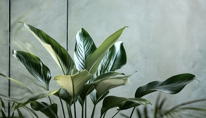 leaves in front of a wall