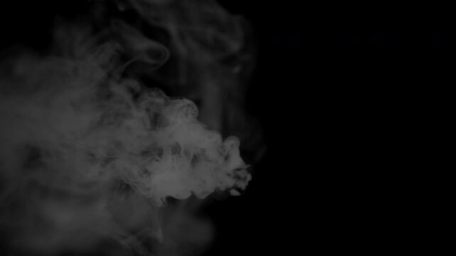 High Angle Shot Real Smoke at 4K #07