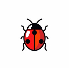 Colorful ladybug vector illustration