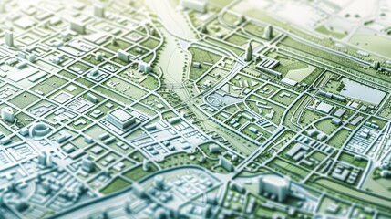 Master plan of urban design or urban architecture