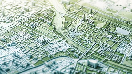 Master plan of urban design or urban architecture