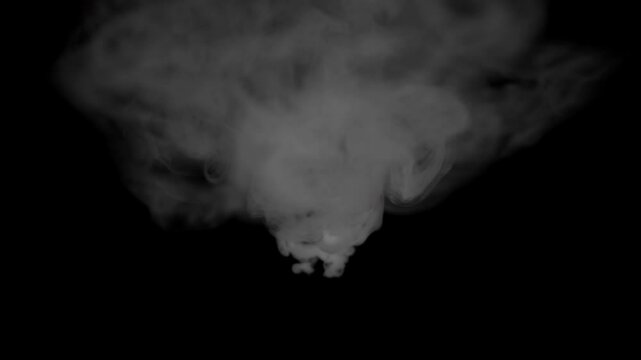 High Angle Shot Real Smoke at 4K #08