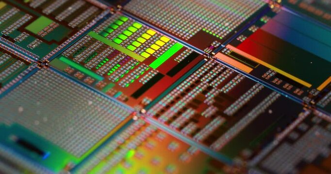 Silicon semiconductor wafer close-up. In electronics, a wafer also called a slice or substrate is a thin slice of semiconductor, a crystalline silicon, used for the fabrication of integrated circuits