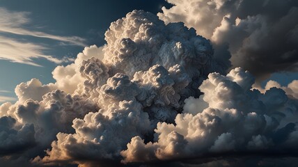 clouds over the mountains