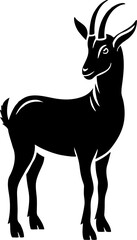 Obraz premium Goat silhoutte. Tahr silhoutte. Vector.
