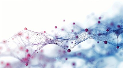 High-resolution abstract visualization of a DNA network under the microscope, showcasing intricate detail and complexity.