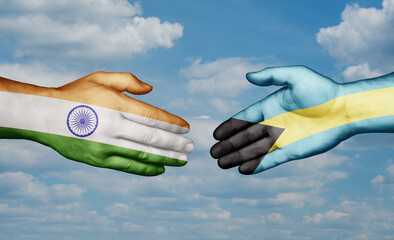 Bahamas and India country handshaking