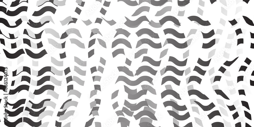 Poster retro style wallpaper, geometric background design with vertical wavy overlapping variously colored 