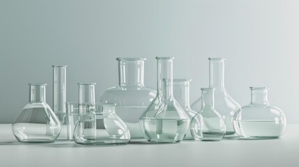 Glass labware for analysis and experiments