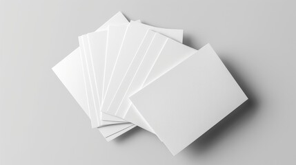 Full Set of Cards With Blank Area on White Background