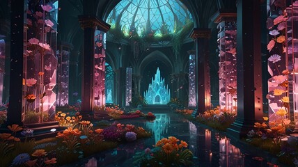 Obraz premium stained glass window , AI Generated.