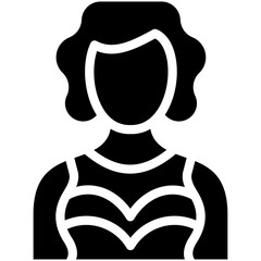 Actress vector icon illustration of Filmmaking iconset.