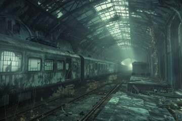 Obraz premium abandoned apostapocalyptic ruins