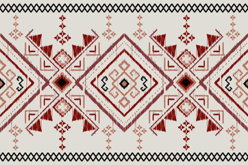 Geometric ethnic seamless pattern. abstract illustration. design for geometric pattern wallpaper. Tribal ethnic vector texture. Aztec style. Folk embroidery. Indian, Scandinavian, African rug.