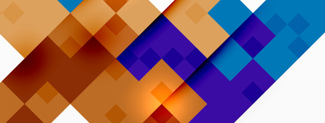 Dynamic colorful squares background. Vector Illustration For Wallpaper, Banner, Background, Card, Book Illustration, landing page