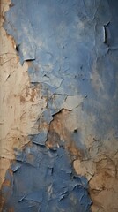 Naklejka premium Blue and brown plaster rough paint.