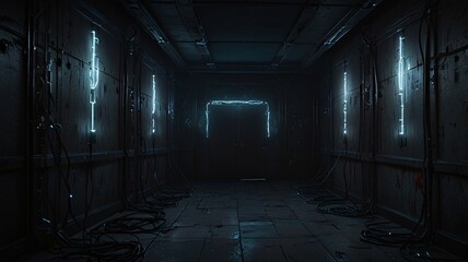 old abandoned factory, AI Generated.