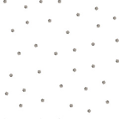 Seamless pattern of animal paws for kids. Hand drawn illustration of paws dog or cat on isolated background. Minimalist Scandinavian style. Cute paw for children