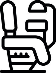 Obraz premium Modern adjustable massage chair offering a relaxing experience in a spa salon