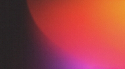 Grainy gradients texture as background in pink, orange and black, abstract shapes, modern art wallpaper