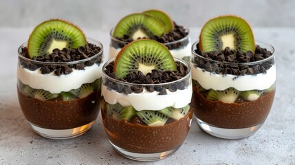 Decadent Chocolate Kiwi Parfaits: A Delicious and Refreshing Treat