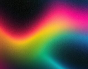 Grainy Noisy Texture: Vibrant Color Gradient Background