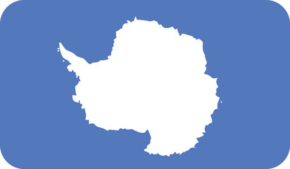 Flag of the Antarctica with rounded edges. Vector image, flag icon.