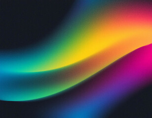 Abstract Noise Texture: Grainy Gradient in Yellow, Green, Pink, Blue, Black