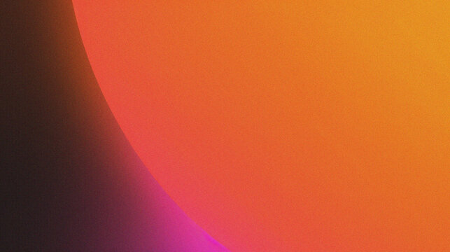 Grainy gradients texture as background in pink, orange and black, abstract shapes, modern art wallpaper