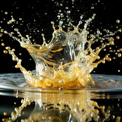 "Dynamic Water Splash: Capturing the Art of Fluid Motion"