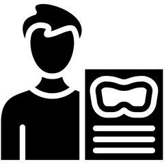 Diving Instructor vector icon illustration of Vacation and Tourism iconset.