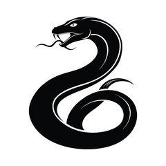 Fototapeta premium Snake Silhouette Vector Illustration