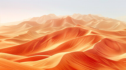 Desert dunes under a clear sky