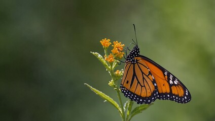 Obraz premium butterfly on a flower