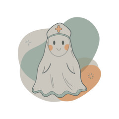 Halloween spooky Clip art isolated vector illustration on a white background
