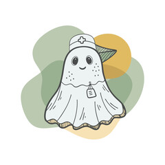 Halloween spooky Clip art isolated vector illustration on a white background