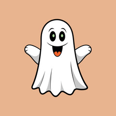 Obraz premium Halloween spooky Clip art isolated vector illustration on a white background