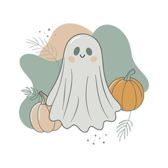 Halloween spooky Clip art isolated vector illustration on a white background