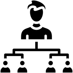 Organization vector icon illustration of Protesting and Civil Disobedience iconset.