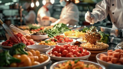 Coronaviruses buffet. Generative AI.