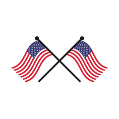 United States of America flag. Vector illustration