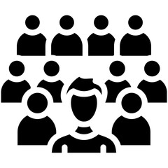 Group vector icon illustration of Protesting and Civil Disobedience iconset.