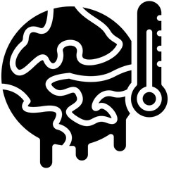 Climate Change vector icon illustration of Protesting and Civil Disobedience iconset.