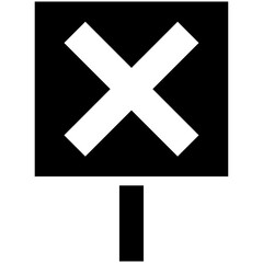 Obraz premium Against vector icon illustration of Protesting and Civil Disobedience iconset.