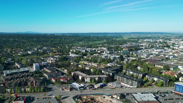 The beautiful skies and green trees of Langley City, Canda.