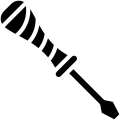 Screwdriver vector icon illustration of Home Improvements iconset.